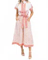 Victoria Dunn Folly Ss Maxi Dress In Multi In Pink