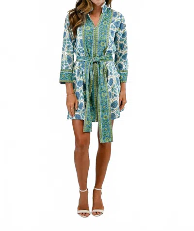 Victoria Dunn French Quarters Dress In Blue Lotus In Multi
