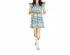 Victoria Dunn Clover Dress In Bluestone In Blue