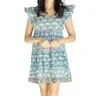 Victoria Dunn Clover Dress In Bluestone In Blue