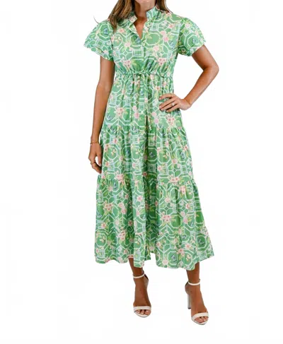 Victoria Dunn Hurley Dress In Butterfly Reverie In Multi