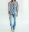 Victoria Dunn Ivy Blouse In Cloud In Multi
