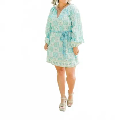 Victoria Dunn Jade Mini Dress In Green