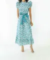 Victoria Dunn Jasmine Maxi Dress In Honeysuckle In Blue