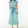 Victoria Dunn Jasmine Maxi Dress In Honeysuckle In Blue