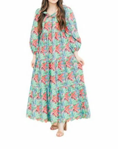 Victoria Dunn Kalea Maxi Dress In Firecracker Fiesta In Multi