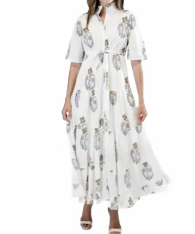 Victoria Dunn Low Country Maxi Dress In Golden Dawn In Multi