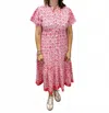 Victoria Dunn Magnolia Flutter Dress In Persimmon In Pink