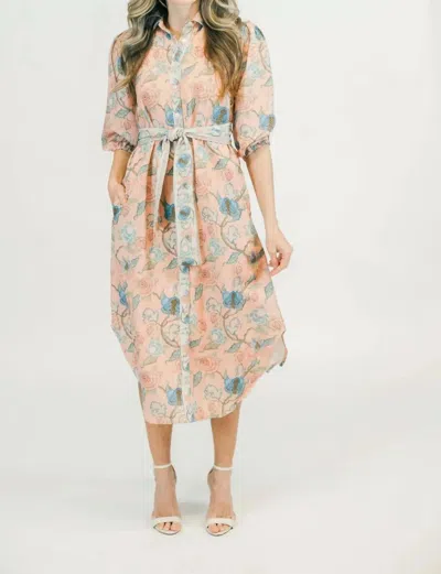 Victoria Dunn Mardelle Dress In Blush In Gold