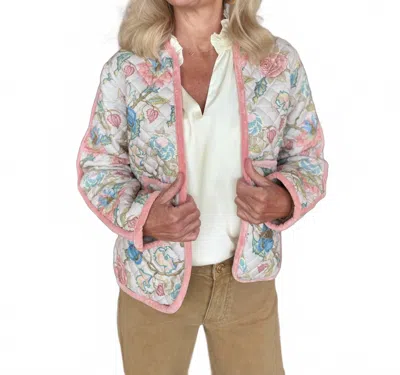 Victoria Dunn Marigold Nola Jacket In Blush Bouquet In Pink