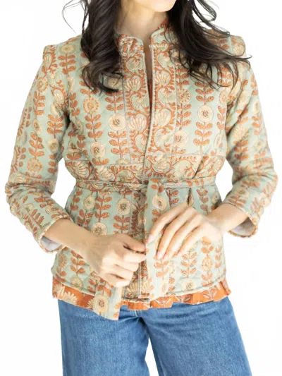 Victoria Dunn Mia Jacket In Woodsmoke In Green