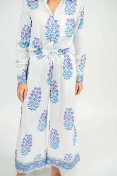 Victoria Dunn Millie Wide Pant In Amethyst In Multi