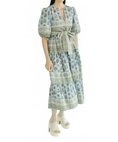 Victoria Dunn Oakleigh Dress In Golden Hour In Blue