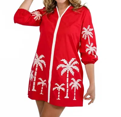 Victoria Dunn Presley Mini Dress In Burnt Sienna In Red