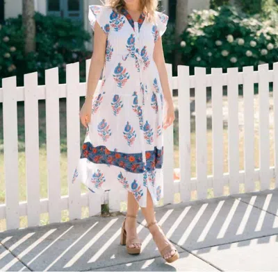 Victoria Dunn Rosa Maxi Dress In Ultra Marine In Black