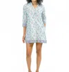 Victoria Dunn Sully Mandarin Mini Dress In Water Ballet In Multi