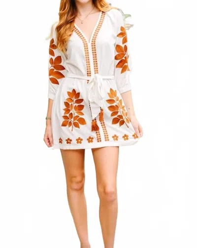 Victoria Dunn Women's Calliope Mini Dress In Ochre In Metallic