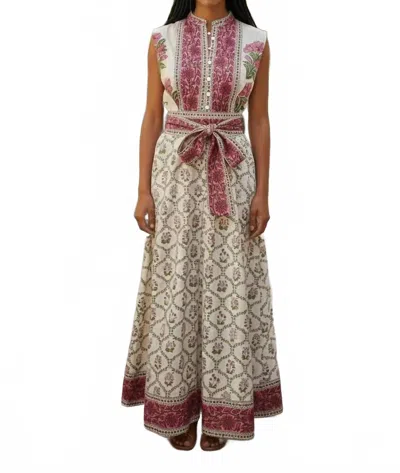 Victoria Dunn Women's Folly Sleeveless Maxi Dress In Pink Hydrangea In Multi