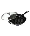 Victoria Glass Lid With Stainless Steel Knob For 10" Grill Pan