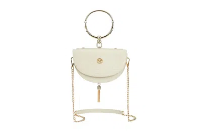 Victoria Hyde London Vintage Half-moon Bag Single-shoulder/crossbody/handheld Dumpling Bag In Beige