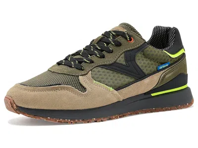 Victoria Leggera Neon Men's Shoes Kaki: Eu 43 (us Men's 10) M, Suede/synthetic In Green