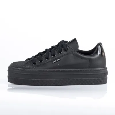 Victoria Low Shoe Women Sports Leather Black