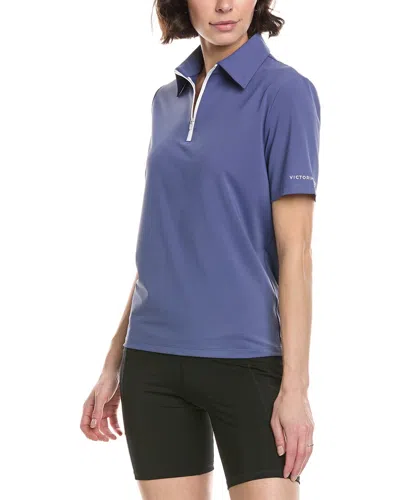 Victoria Paulsen Lexi Polo Shirt In Blue