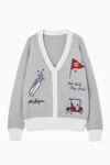 Victoria Paulsen Women's Grey / White Sophie Cardigan - Grey Multi In Gray