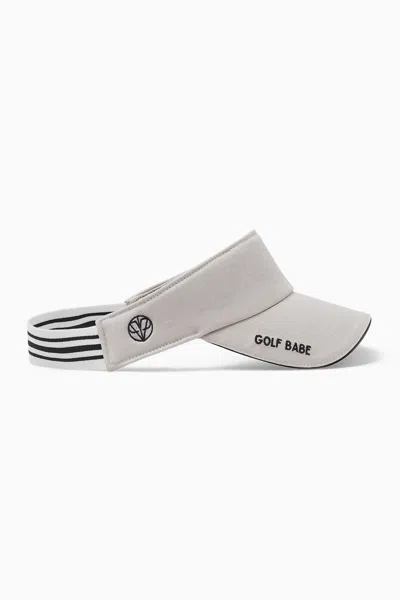 Victoria Paulsen Women's Neutrals Golf Babe Visor - Ivory In White