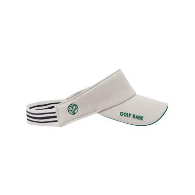 Victoria Paulsen Women's Neutrals Golf Babe Visor- Off-white