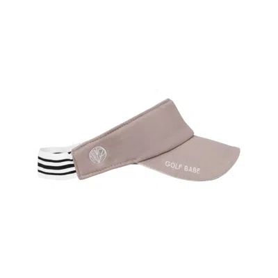 Victoria Paulsen Women's Neutrals Golf Babe Visor- Taupe In Green