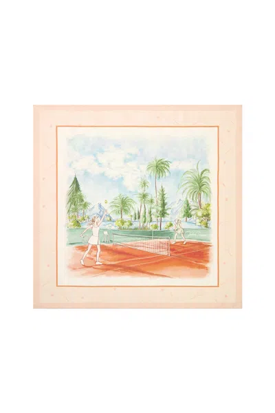 Victoria Paulsen Women's Tennis Silk Scarf / Orange