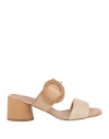 Victoria Petra Woman Sandals Ivory Size 7 Textile Fibers In White