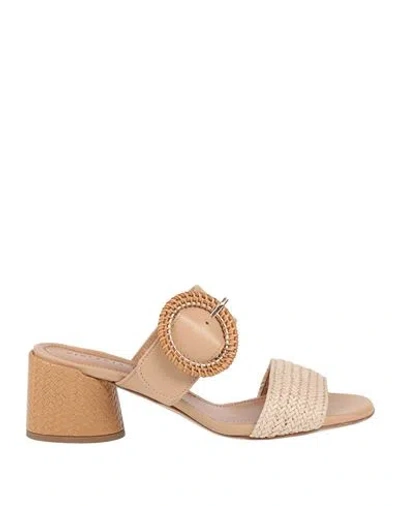 Victoria Petra Woman Sandals Ivory Size 7 Textile Fibers In White
