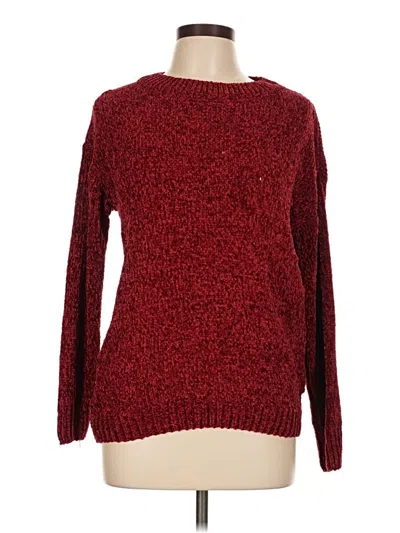 Pre-owned Victoria Pullover Sweater In Burgundy