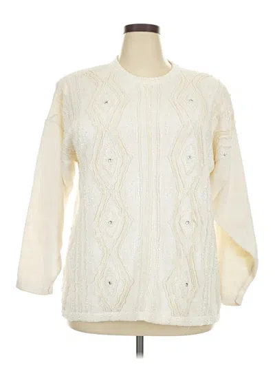 Pre-owned Victoria Pullover Sweater In Ivory