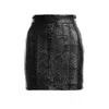 Victoria Rainer Women's Black High-waisted Mini Skirt In Black
