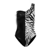 Victoria Rainer Women's Bodysuit In Zebra Print - Black In Black
