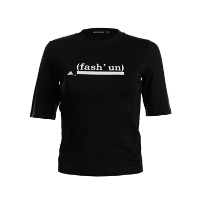 Victoria Rainer Women's Classic Fit T-shirt Fashion - Black