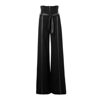 Victoria Rainer Women's Extra High Waisted Pants - Black