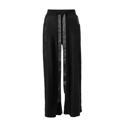 Victoria Rainer Women's Jersey Cropped Trousers - Black