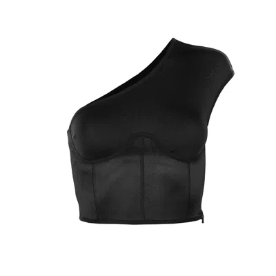 Victoria Rainer Women's One-shoulder Top - Black