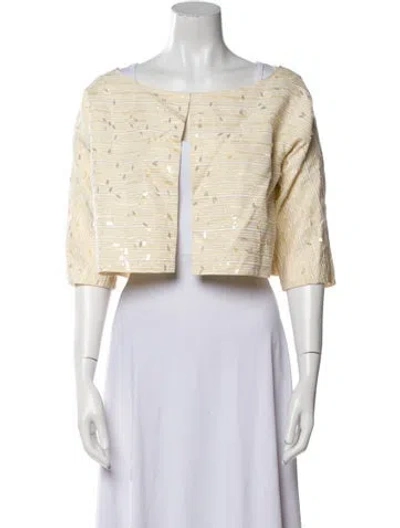 Pre-owned Victoria Royal Ltd Tweed Pattern Evening Jacket In Neutral