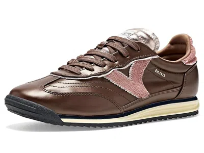 Victoria Saturno Metallic Women's Shoes Marron: Eu 38 (us Women's 7) Medium, Faux Leather In Brown