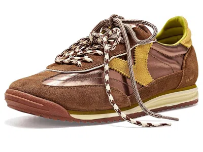 Victoria Saturno Suede Metal Women's Shoes Marron: Eu 38 (us Women's 7) Medium, Leather/suede/synthetic In Brown