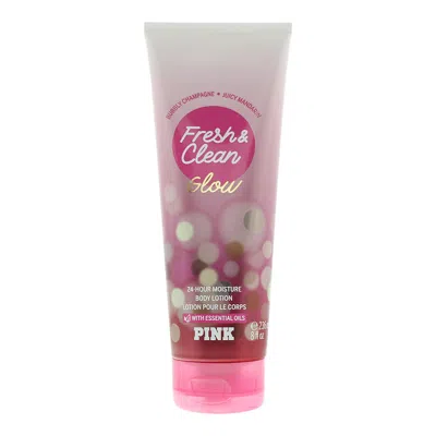 Victoria Secret Ladies Fresh & Clean Glow Body Lotion 8 oz Fragrances 667557115252 In Pink