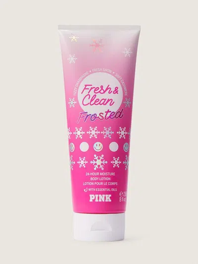 Victoria Secret Ladies Pink Fresh & Clean Frosted Body Lotion 8 oz Fragrances 667555168458