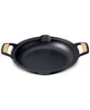 Victoria Signature Series 13" Cast Iron Skillet In Black And Gold