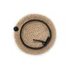 Victoria Slavinskaia Women's Neutrals Japanese Silk Openwork Beret In Black