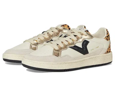 Victoria Smash Leather Metallic And Animal In Brown